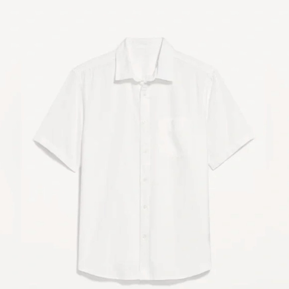 White Linen Classic Fit Everday Shirt from Old Navy - Picture 2 of 2